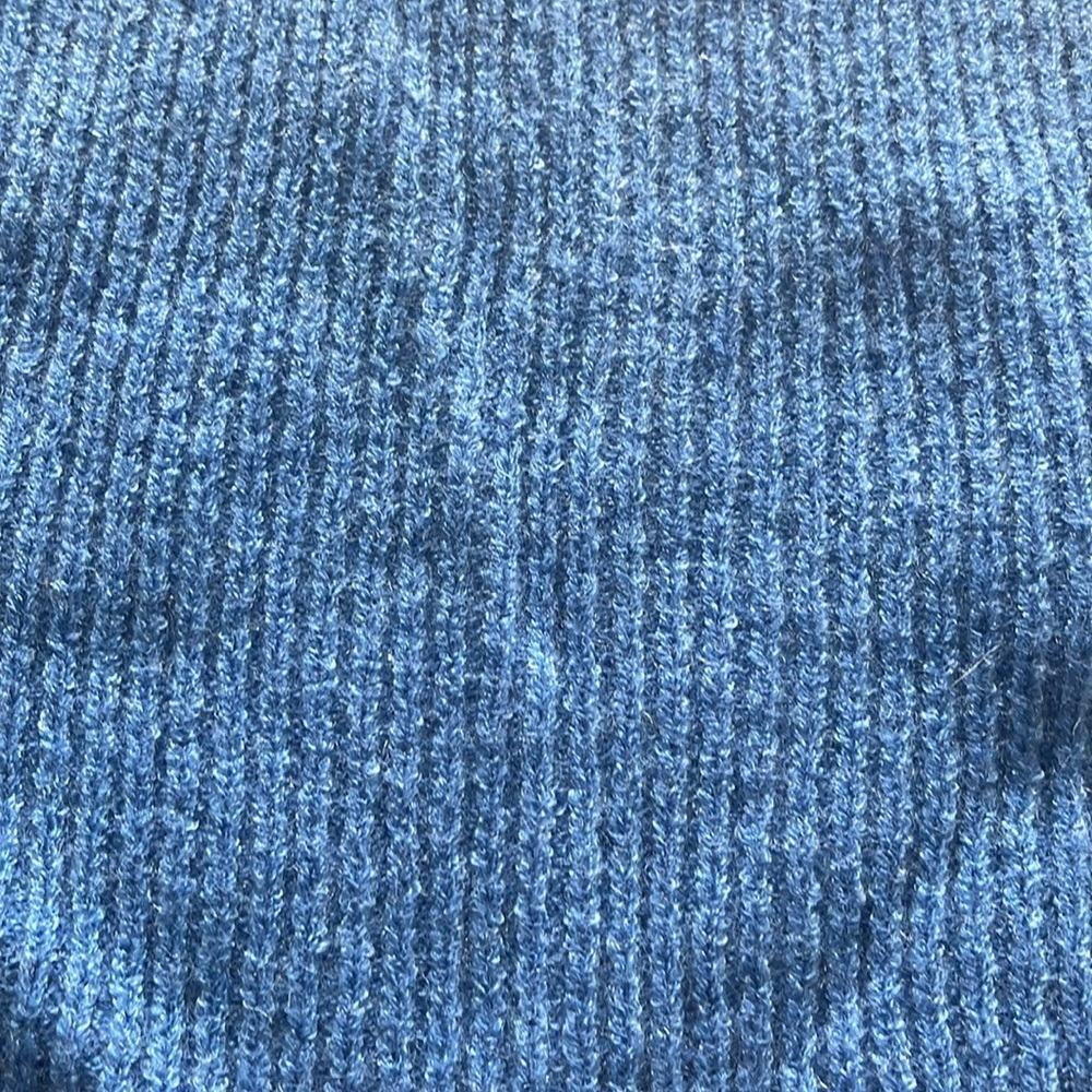 Cider Blue Ribbed Crop Camisole with Orange Accent - Picture 4 of 4